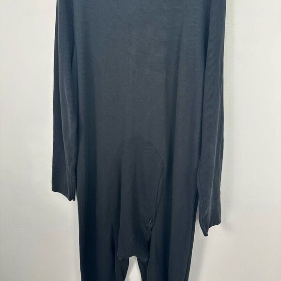 Noble Mount Men’s Black Waffle Knit Thermal Union Suit - Picture 9 of 10